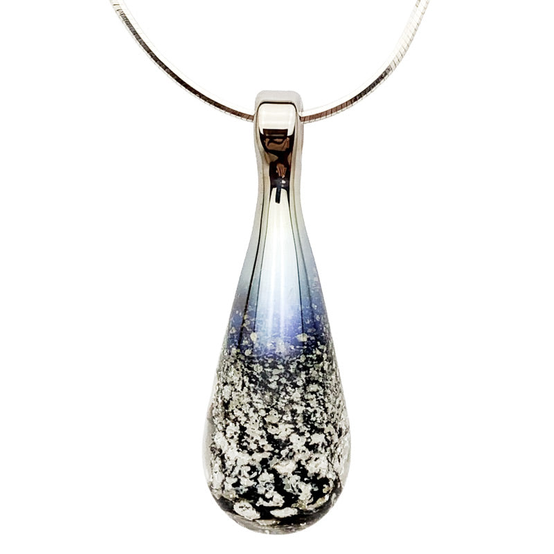 Jewellery Glass Pendant With Ashes Onyx Teardrop Pendant With Ashes